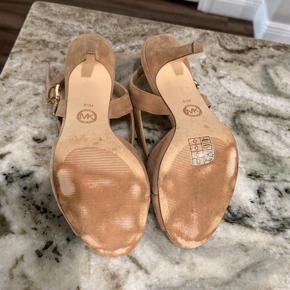 Michael Kors Beige Crisscross Sandals - Picture 6 of 6